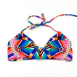 Mara Hoffman Multicolor Geometric Bikini Top